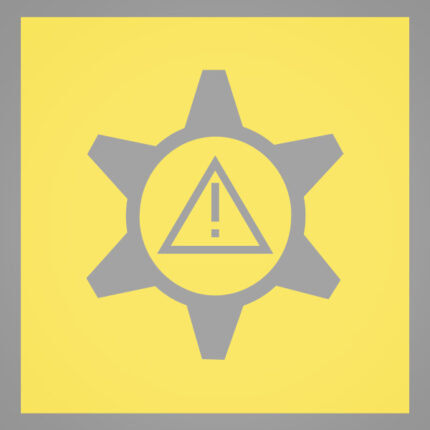 Colour laminae for warning light module (50 pcs.) emergency swith-milling machine (yellow)