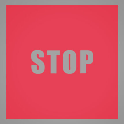 Symbolplättchen-Set à 50 St. Stop (rot)