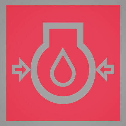 Symbolplättchen-Set à 50 St. Öldruck Motor (rot)