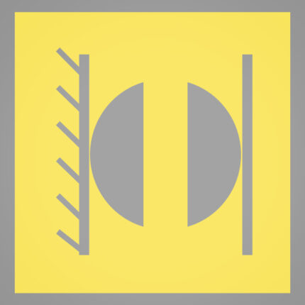 Symbolplättchen-Set à 50 St. Wirbelstrombremse (gelb)