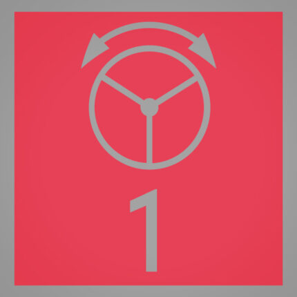 Symbolplättchen-Set à 50 St. Lenkkreis 1 (rot)