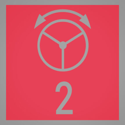 Symbolplättchen-Set à 50 St. Lenkkreis 2 (rot)