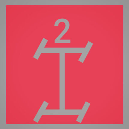 Colour laminae for warning light module (50 pcs.) crab steering 2 (red)