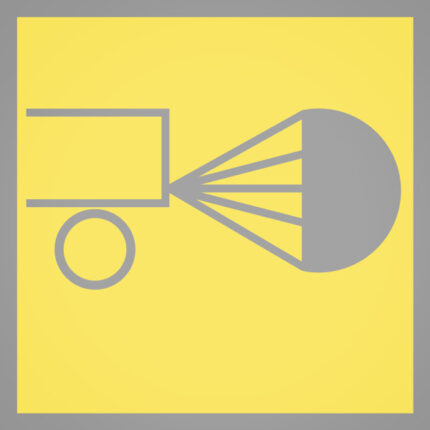 Colour laminae for warning light module (50 pcs.) eddy-current brake (yellow)