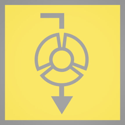 Colour laminae for warning light module (50 pcs.) transducer clutch (yellow)