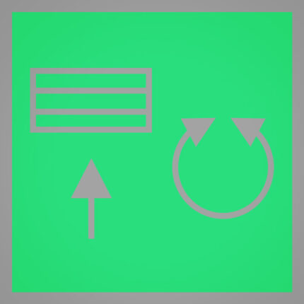 Symbolplättchen-Set à 50 St. Drehwerk frei (grün)