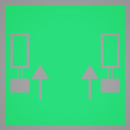 Colour laminae for warning light module (50 pcs.) cylinder (green)
