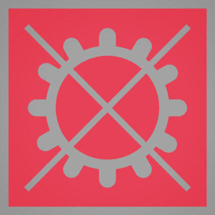 Colour laminae for warning light module (50 pcs.) gear error (red)