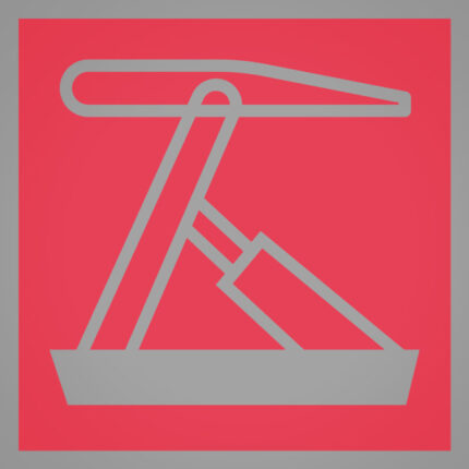 Colour laminae for warning light module (50 pcs.) lift (red)