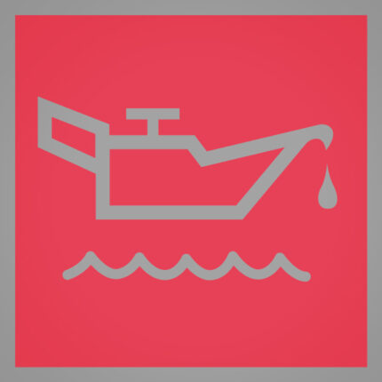 Colour laminae for warning light module (50 pcs.) engine oil level (red)