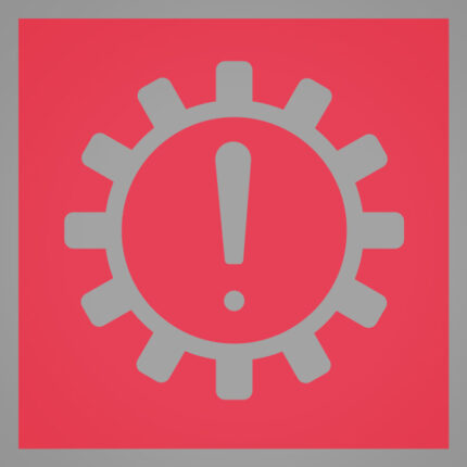 Symbolplättchen-Set à 50 St. Fehlfunktion Getriebe (rot)