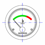 Temperature Gauge, electrical 50-150°C, d=52mm, 24V