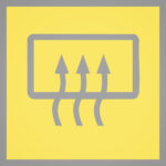 Scheibenheizung gelb