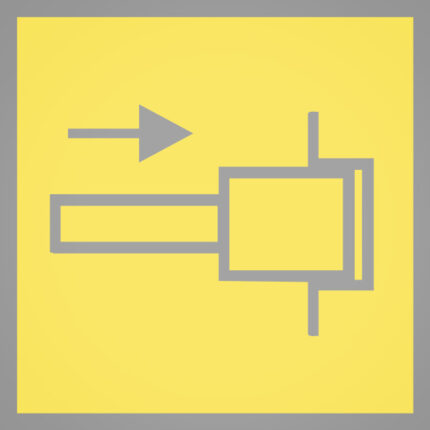 Colour laminae for warning light module (50 pcs.) GGW bolted (yellow)