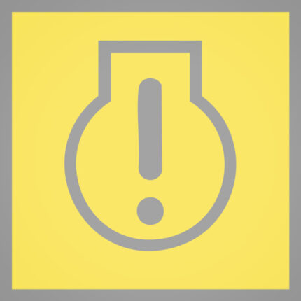 Colour laminae for warning light module (50 pcs.) disturbance engine (yellow)