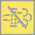 Colour laminae for warning light module (50 pcs.) DPF diable (yellow)